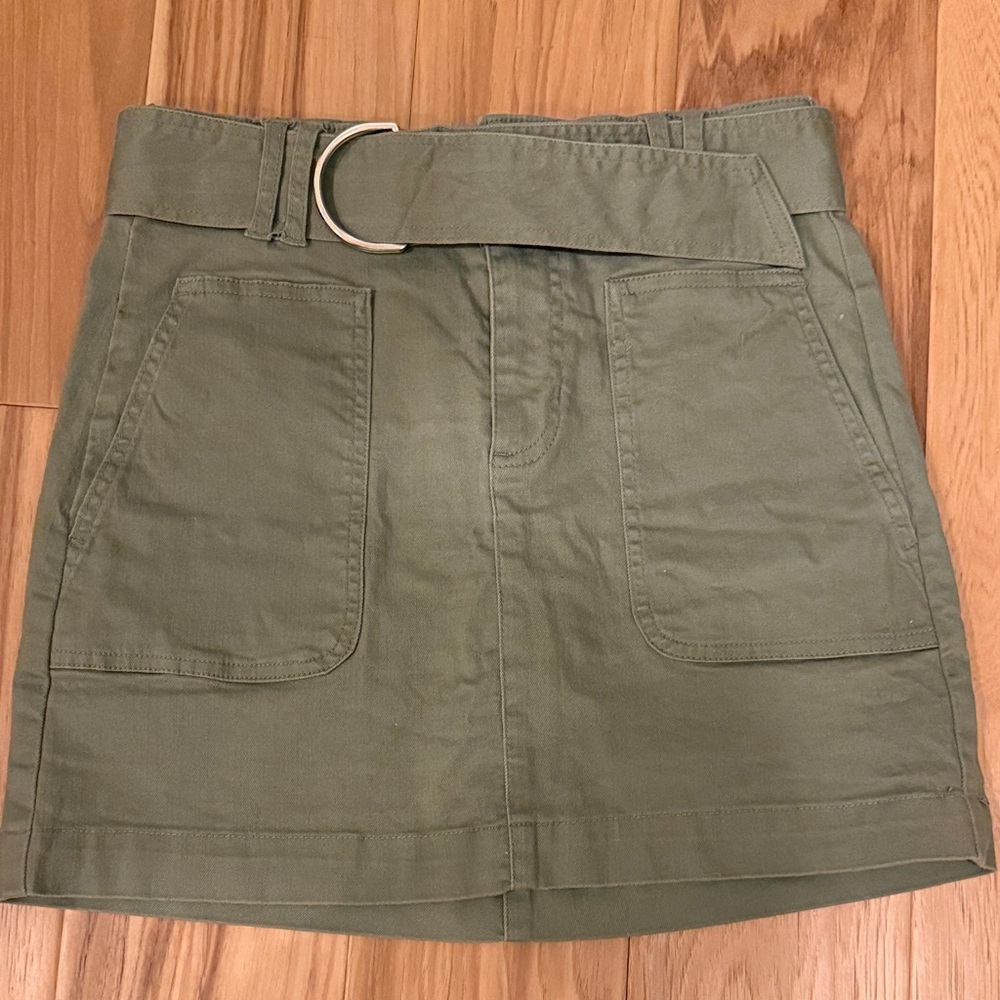 Harper Heritage Olive Green Belted Women's Skirt